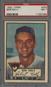 1952 Topps #348 Bob Kelly - PSA NM 7